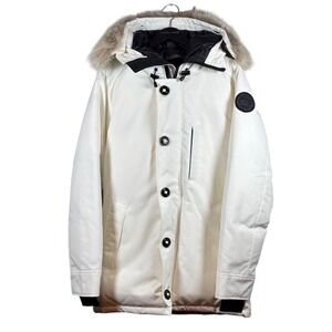 CANADA GOOSE Men's Chateau Parka Black Label Heritage, Snowcap, Size Medium